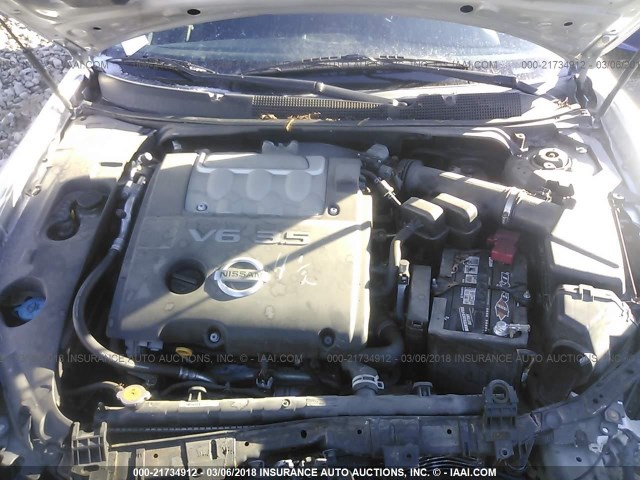 1N4BA41E37C846550 - 2007 NISSAN MAXIMA SE/SL SILVER photo 10