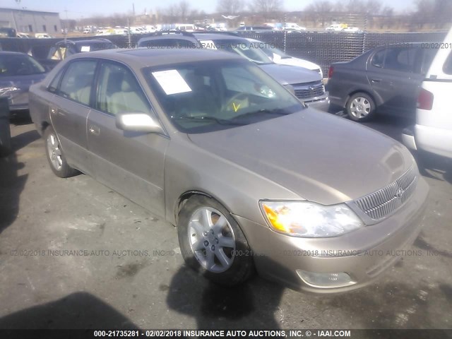 4T1BF28B02U259278 - 2002 TOYOTA AVALON XL/XLS TAN photo 1