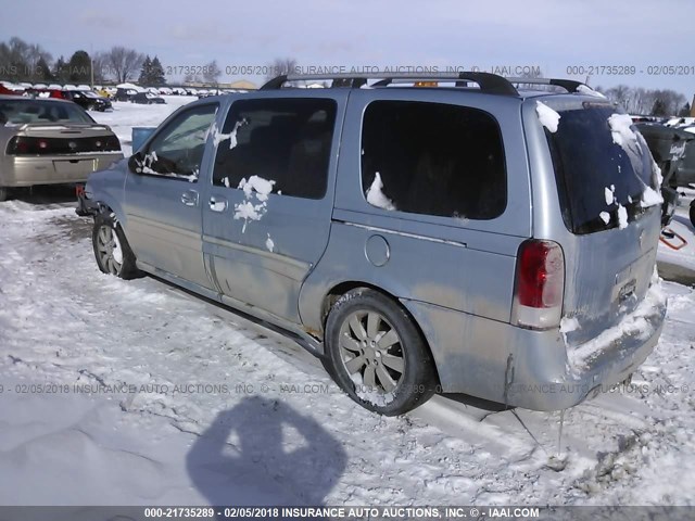 5GADV33127D153315 - 2007 BUICK TERRAZA CXL BLUE photo 3