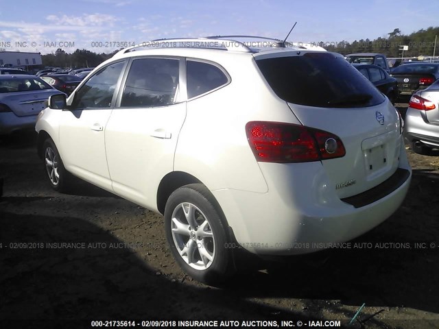 JN8AS58T98W004295 - 2008 NISSAN ROGUE S/SL WHITE photo 3