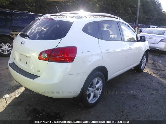 JN8AS58T98W004295 - 2008 NISSAN ROGUE S/SL WHITE photo 4