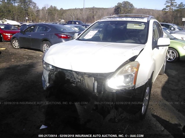 JN8AS58T98W004295 - 2008 NISSAN ROGUE S/SL WHITE photo 6