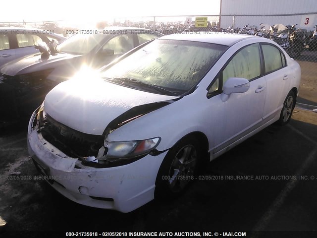 JHMFA362X9S018278 - 2009 HONDA CIVIC HYBRID WHITE photo 2