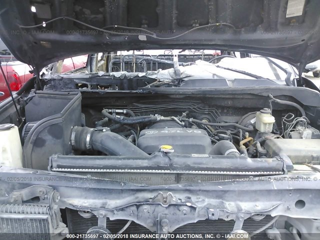 5TFRT54197X011711 - 2007 TOYOTA TUNDRA DOUBLE CAB SR5 BLACK photo 10