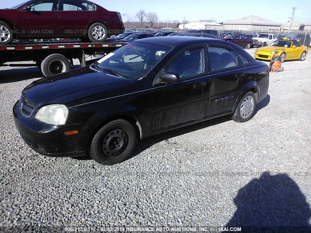 KL5JD56Z16K299609 - 2006 SUZUKI FORENZA BLACK photo 2