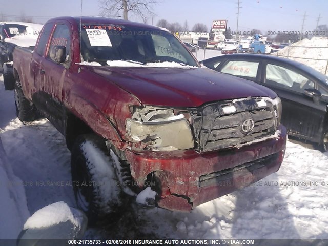 5TEUU42N77Z423044 - 2007 TOYOTA TACOMA ACCESS CAB RED photo 1