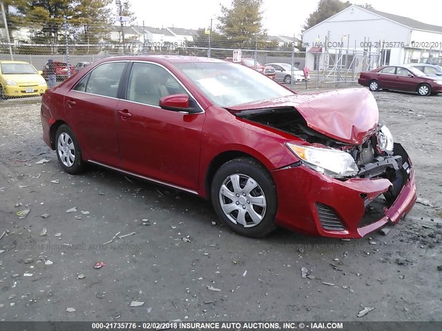 4T1BF1FK3DU655379 - 2013 TOYOTA CAMRY L/SE/LE/XLE წითელი ფოტო 1