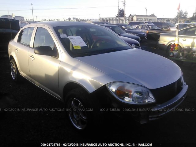 1G1AK55F677176733 - 2007 CHEVROLET COBALT LS SILVER photo 1