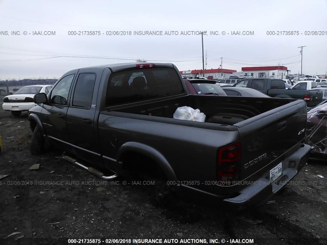 3D7HU18Z32G207213 - 2002 DODGE RAM 1500 GRAY photo 3