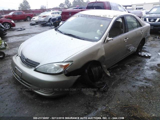 4T1BE32K54U331774 - 2004 TOYOTA CAMRY LE/XLE/SE GOLD photo 2