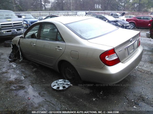 4T1BE32K54U331774 - 2004 TOYOTA CAMRY LE/XLE/SE 金色 照片 3