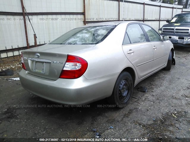 4T1BE32K54U331774 - 2004 TOYOTA CAMRY LE/XLE/SE 金色 照片 4