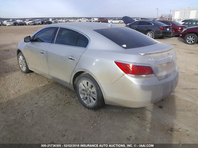 1G4GB5ER8CF360112 - 2012 BUICK LACROSSE CONVENIENCE SILVER photo 3