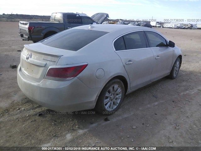 1G4GB5ER8CF360112 - 2012 BUICK LACROSSE CONVENIENCE SILVER photo 4