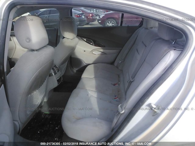 1G4GB5ER8CF360112 - 2012 BUICK LACROSSE CONVENIENCE SILVER photo 8