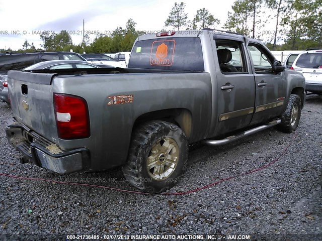 2GCEK13Y171568859 - 2007 CHEVROLET SILVERADO K1500 CREW CAB GRAY photo 4