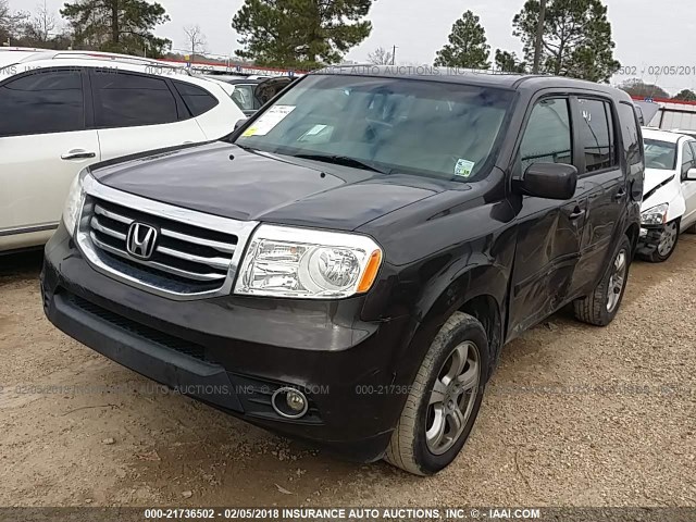 5FNYF3H51CB001599 - 2012 HONDA PILOT EXL BLACK photo 2