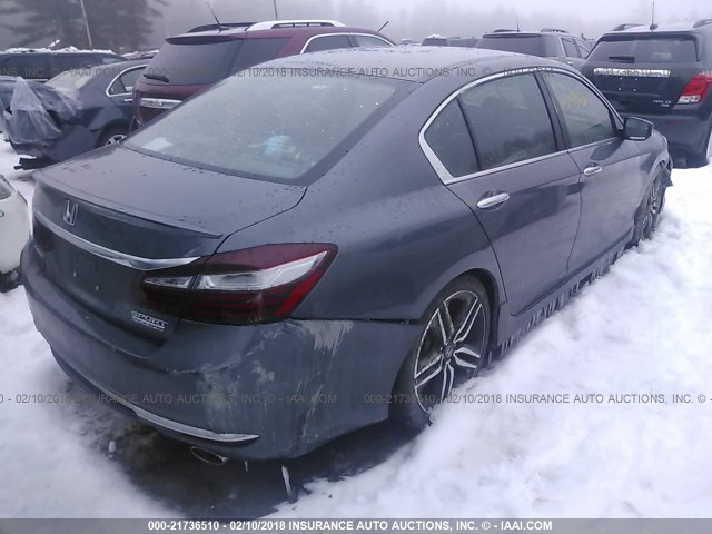 1HGCR2F17HA251412 - 2017 HONDA ACCORD SPORT SPECIAL EDITION GRAY photo 4