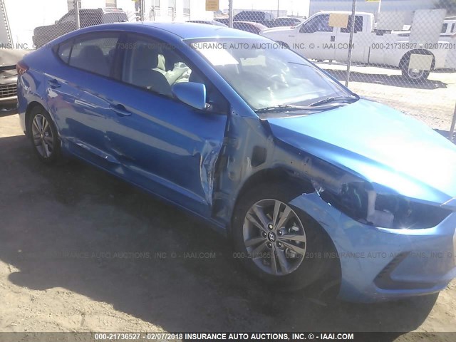 5NPD84LF7HH012162 - 2017 HYUNDAI ELANTRA SE/VALUE/LIMITED BLUE photo 6