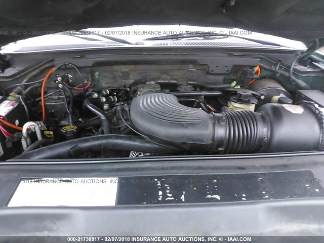 1FMPU16L1YLA96365 - 2000 FORD EXPEDITION XLT Yaşıl foto 10