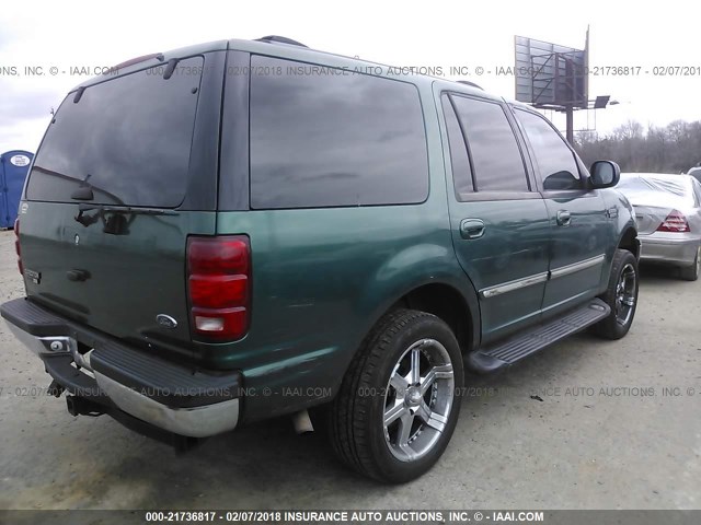 1FMPU16L1YLA96365 - 2000 FORD EXPEDITION XLT Yaşıl foto 4