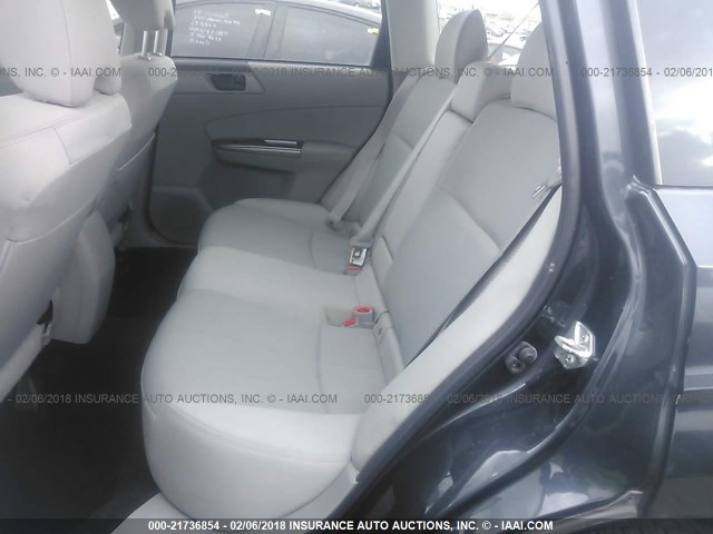 JF2SHABC4CH444102 - 2012 SUBARU FORESTER 2.5X GRAY photo 8