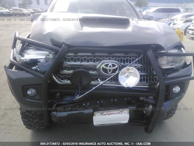 3TMDZ5BN6HM016273 - 2017 TOYOTA TACOMA DBL CAB/SR5/TRD SPORT/OR GRAY photo 6