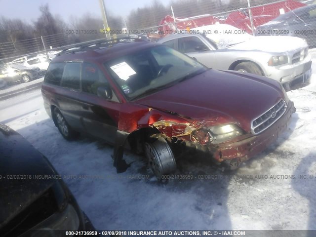 4S3BH675527665766 - 2002 SUBARU LEGACY OUTBACK AWP 红色 照片 1