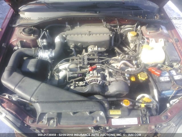 4S3BH675527665766 - 2002 SUBARU LEGACY OUTBACK AWP 红色 照片 10