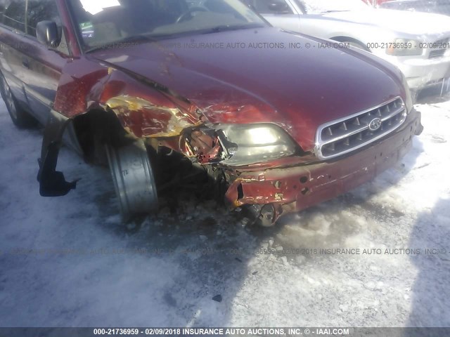 4S3BH675527665766 - 2002 SUBARU LEGACY OUTBACK AWP 红色 照片 6