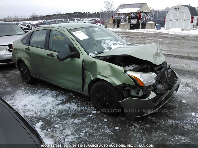 1FAHP34N38W142671 - 2008 FORD FOCUS S/SE GREEN photo 1