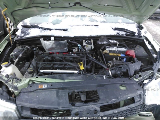 1FAHP34N38W142671 - 2008 FORD FOCUS S/SE GREEN photo 10