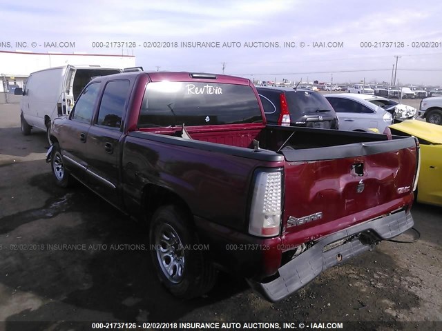 2GTEC13V671166158 - 2007 GMC NEW SIERRA C1500 MAROON photo 3