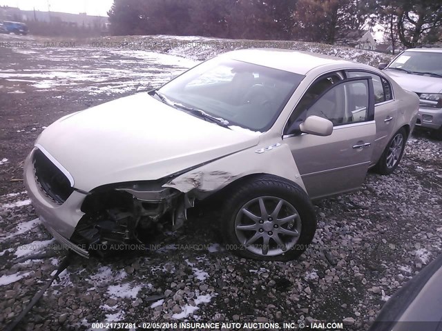 1G4HD57277U164162 - 2007 BUICK LUCERNE CXL GOLD photo 2