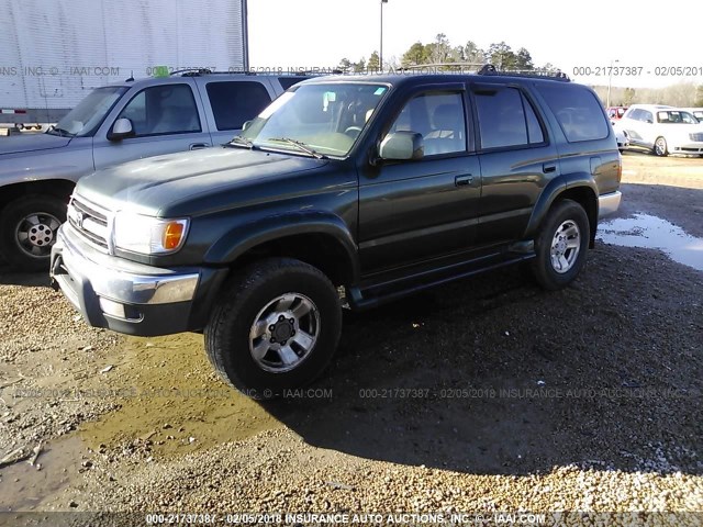 JT3GN86RXY0180057 - 2000 TOYOTA 4RUNNER SR5 GREEN photo 2