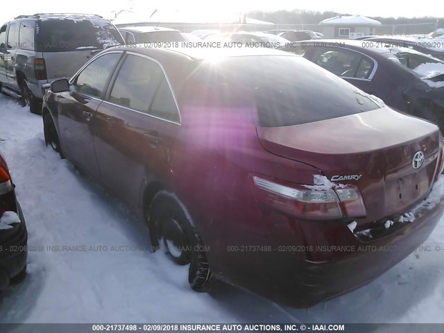 4T4BE46K69R079367 - 2009 TOYOTA CAMRY SE/LE/XLE RED photo 3