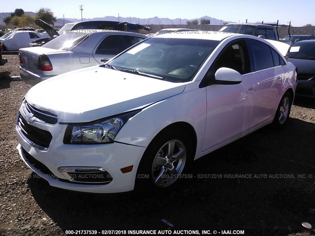 1G1PE5SB3G7127668 - 2016 CHEVROLET CRUZE LIMITED LT WHITE photo 2