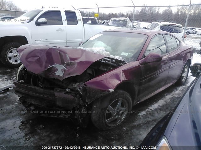 2G2WS522141111283 - 2004 PONTIAC GRAND PRIX GT2 MAROON photo 2