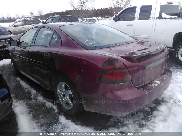 2G2WS522141111283 - 2004 PONTIAC GRAND PRIX GT2 MAROON photo 3