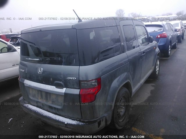 5J6YH28329L000089 - 2009 HONDA ELEMENT LX GRAY photo 4