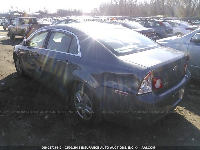 1G1ZG57B984275919 - 2008 CHEVROLET MALIBU LS 灰色 照片 3