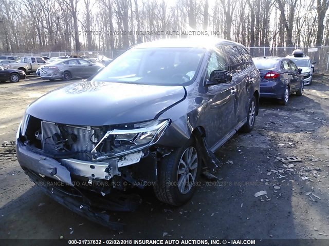 5N1AR2MM3DC674792 - 2013 NISSAN PATHFINDER S/SV/SL/PLATINUM 灰色 照片 2