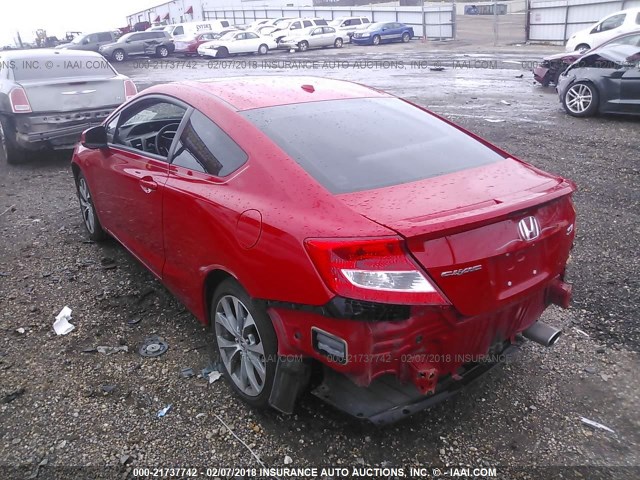 2HGFG4A56CH709380 - 2012 HONDA CIVIC SI RED photo 3