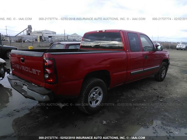 2GCEC19X931255130 - 2003 CHEVROLET SILVERADO C1500 RED photo 4