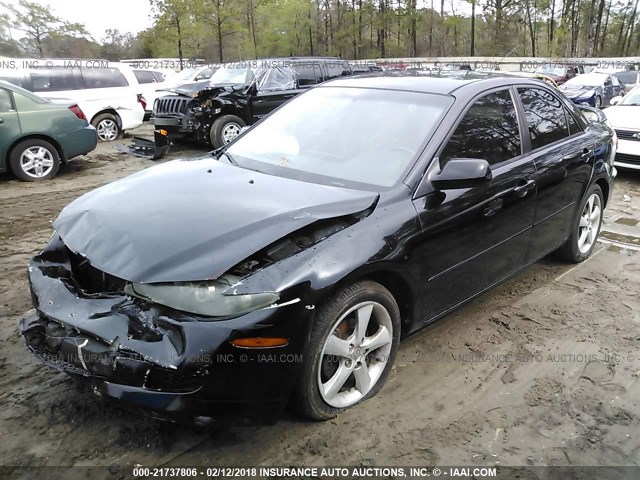 1YVHP80C355M19262 - 2005 MAZDA 6 I BLACK photo 2