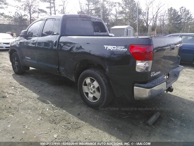 5TFRT54147X012233 - 2007 TOYOTA TUNDRA DOUBLE CAB SR5 BLACK photo 3