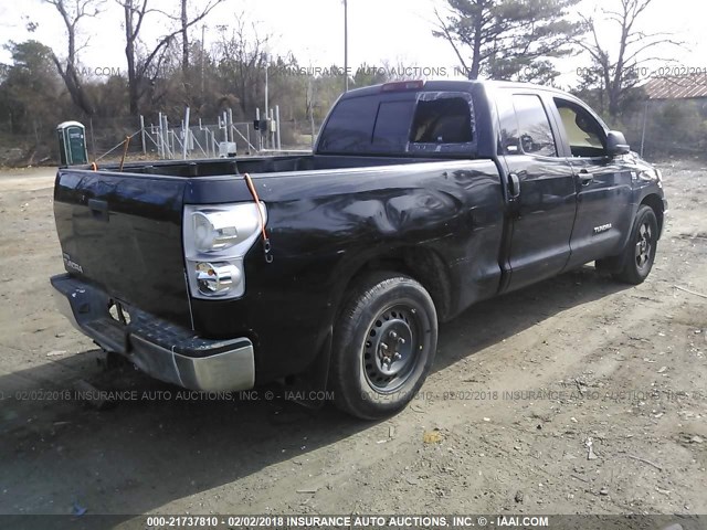 5TFRT54147X012233 - 2007 TOYOTA TUNDRA DOUBLE CAB SR5 BLACK photo 4