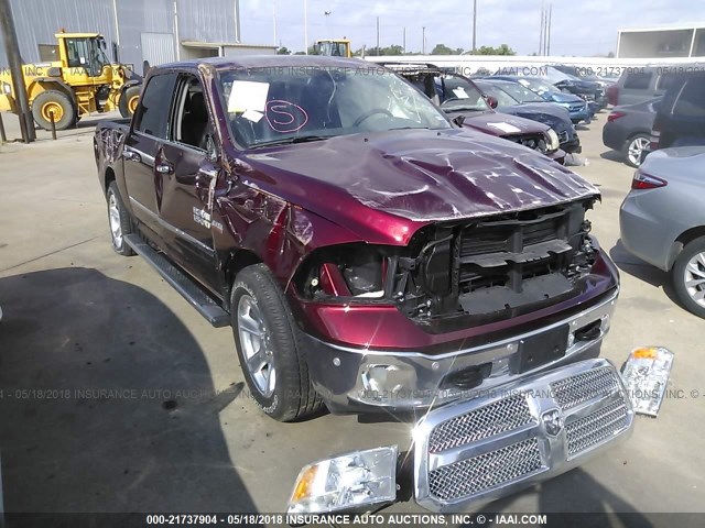 1C6RR6LT3HS684202 - 2017 RAM 1500 SLT MAROON photo 6