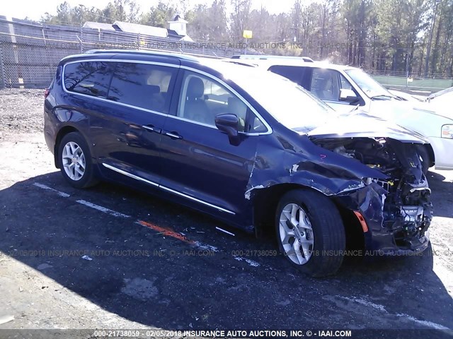 2C4RC1EG3HR542477 - 2017 CHRYSLER PACIFICA TOURING L PLUS BLUE photo 1