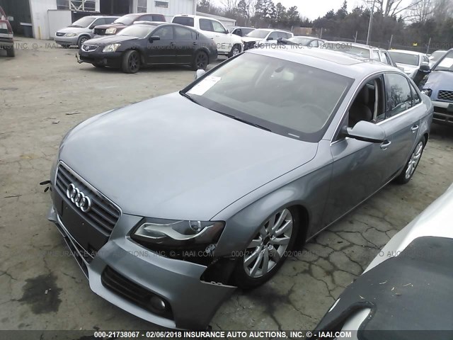 WAUHFBFL4AN066275 - 2010 AUDI A4 PREMIUM PLUS GRAY photo 2